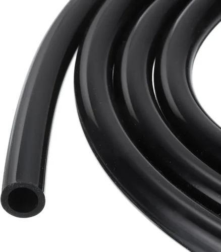 Tubería de Silicona Negra Industrial de 6.6 pies 3/4" ID x 1" OD Tubería de Plástico Pura Mangueras de Silicona para Bomba Sifonado Drenaje Riego