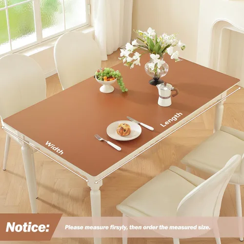 Miniatura 24 de Protector de mesa transparente de 12 x 36 pulgadas, 1.5 mm de grosor, cubierta de mesa de plástico impermeable, protector de mesa transparente