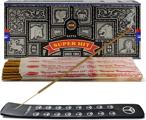 Miniatura 35 de TRUMIRI Paquete de soportes para incienso con varillas de incienso Satya Sai Baba Nagchampa de 3.53 oz (100 g) - Paquete de 1