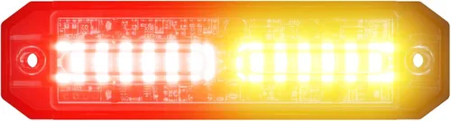 Miniatura 17 de Abrams Ultra Series [Rojo/Blanco] 18W - 6 LED [SAE Clase 1] EMS EMT Vehículo de camión de bomberos [Color dividido] Luz de advertencia