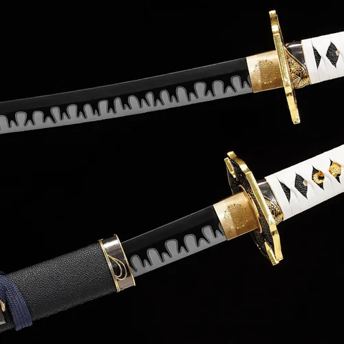 Miniatura 5 de Yamato - Espada Katana de acero al carbono 1095 de 41 pulgadas, espada samurái de espiga completa, juego de armas, colección de accesorios de regalo
