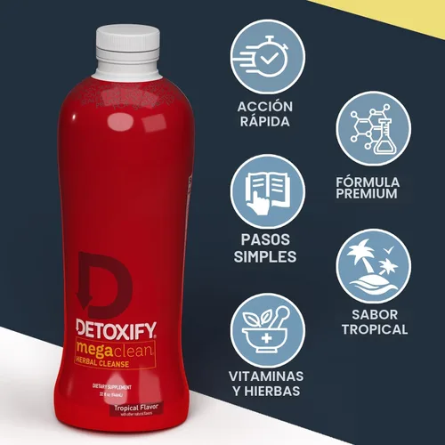 Miniatura 6 de Detoxify – Bebida de limpieza y desintoxicación herbal Mega Clean – Desintoxicación y limpieza completa del cuerpo para mujeres y hombres