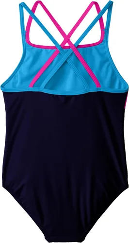 Miniatura 2 de Speedo Traje de baño de una pieza para niña, espalda cruzada, tirantes múltiples
