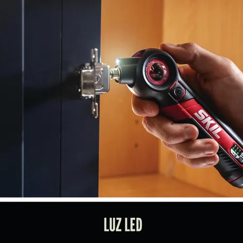 Miniatura 6 de SKIL - Destornillador recargable Twist 2.0 de 4 V con cabeza giratoria, ajuste de torque, cable de carga USB-C y juego de 2 brocas - SD5619-01