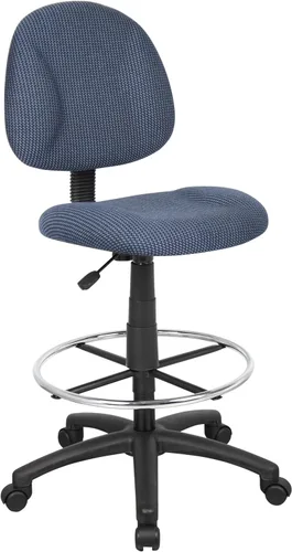 Miniatura 14 de Silla de escritorio ergonómica de Boss Office Products sin posabrazos, color azul, Tela Metal, Negro