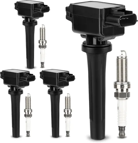 Miniatura 16 de Bobina de encendido UF651 y bujía de doble iridio 9723 compatible con Kia Soul Forte Hyundai Tucson Elantra 2011-2019 27300-2E000 y 18846-11070