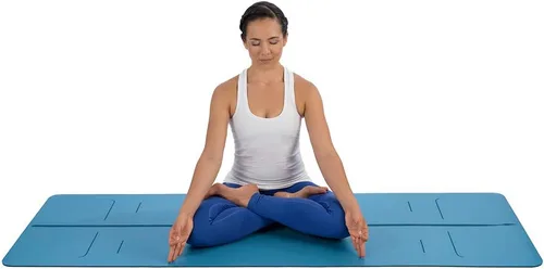 Miniatura 2 de Liforme Evolve Yoga Mat – Bolsa de yoga gratuita incluida – Sistema de alineación patentado, agarre guerrero, antideslizante, ecológico, resistente