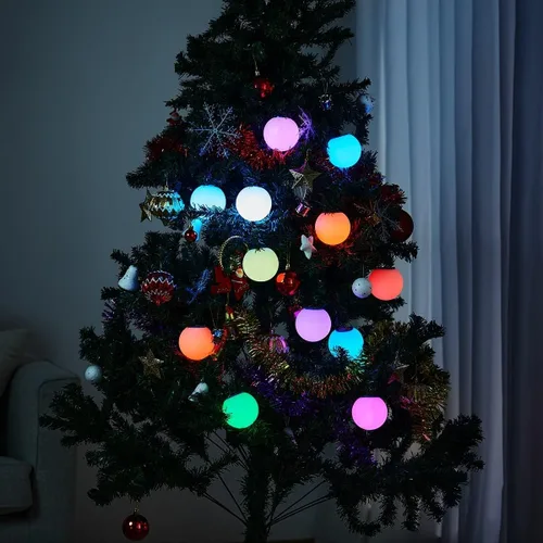 Miniatura 3 de YESIE 2 paquetes de luces flotantes para piscina, lámpara LED recargable de orbe de 3 pulgadas, material duradero de 150°F, accesorios para bañera