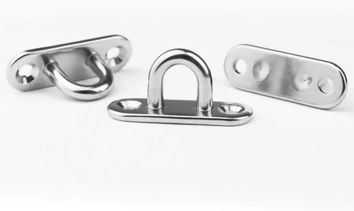 Miniatura 6 de 6 almohadillas de acero inoxidable de 1.8 pulgadas Ganchos en U para placa de ojo + 6 ganchos de acero inoxidable, lazo de grapas de hardware