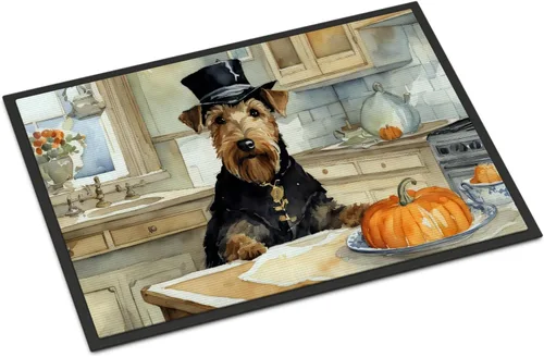 Miniatura 76 de Caroline's Treasures DAC1720MAT Affenpinscher - Tapete de otoño para cocina, con calabazas, 18 x 27 pulgadas, tapete para puerta delantera