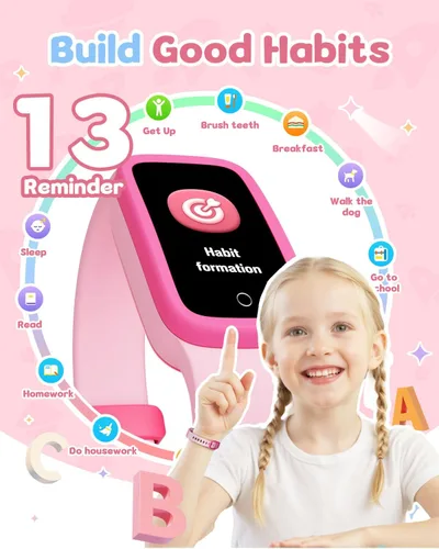 Miniatura 8 de Reloj de seguimiento de actividad para niños con pantalla Amoled, rastreador de actividad sin necesidad de teléfono, monitor de frecuencia cardíaca