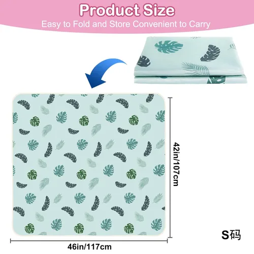 Miniatura 7 de Basumee Alfombrilla de salpicaduras para silla de bebé, impermeable, tapete de juego para debajo de la silla alta, tapete para atrapar alimentos