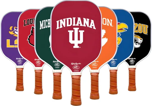 Miniatura 41 de Raqueta de pickleball colegial oficialmente licenciada - Raqueta aprobada por la Asociación de Pickleball de EE. UU. - Núcleo de nido de abeja Texas