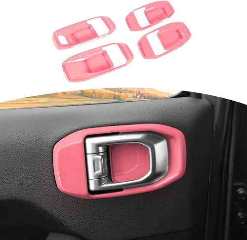 Miniatura 15 de RT-TCZ para Wrangler JL Tapa de Manija Interior de Puerta Cubierta de Cuenco para Jeep Wrangler JL JLU Gladiator JT 2018 en Adelante Accesorios