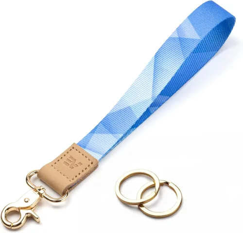 Miniatura 12 de EcoVision - Llaveros lindos con correa para llaves, llavero de muñeca para mujer, correa de insignia con 2 argollas para llaves