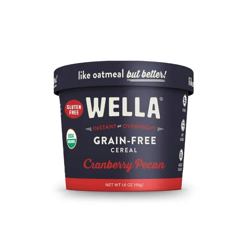 Miniatura 13 de Cereal de Avena Alternativa Wella, Cereal Caliente para el Desayuno Libre de Gluten, Sin Granos Paleo Orgánico Vegano Alto en Proteínas