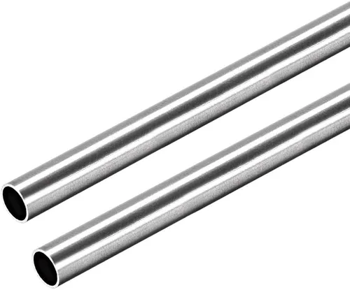 uxcell Tubo redondo de acero inoxidable 304 de 0.236 in de diámetro exterior de 0.016 in de grosor de pared de 9.843 in de longitud, tubo recto sin