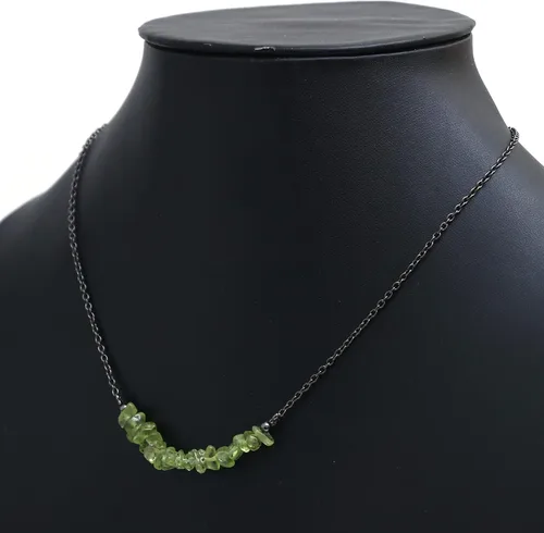 Miniatura 14 de Gempires - Collar de barra de chips naturales, cristales curativos de energía, regalo de cumpleaños, regalo para ella, joyería de piedras preciosas