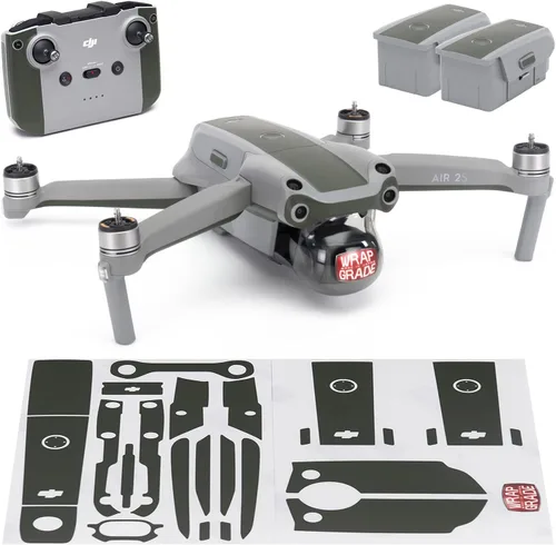 Miniatura 13 de WRAPGRADE Funda compatible con DJI Air 2S Color de acento B (Airforce Silver)