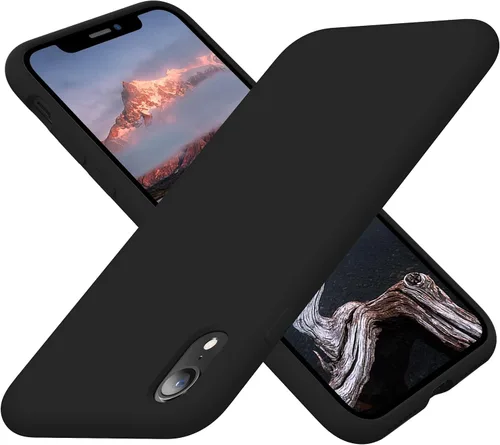 Cordking - Carcasas para iPhone XR, de silicona muy delgada, a prueba de golpes, con forro de microfibra suave a prueba de rayones, de 6.1 pulgadas