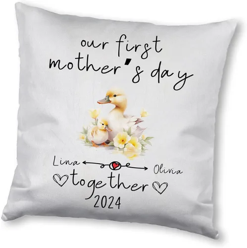 Miniatura 6 de Duck Mothers Day, Personalised Pillow Case Decor for Home, Present for Mom, Grandmother, for Her