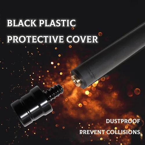 Miniatura 4 de 100% Carbon Fiber Shaft, Black Technology Shaft of Pool Cue Front Part for Billiard Play/Break/Snooker Cue Shaft with Foam- 737 mm,745mm,765mm