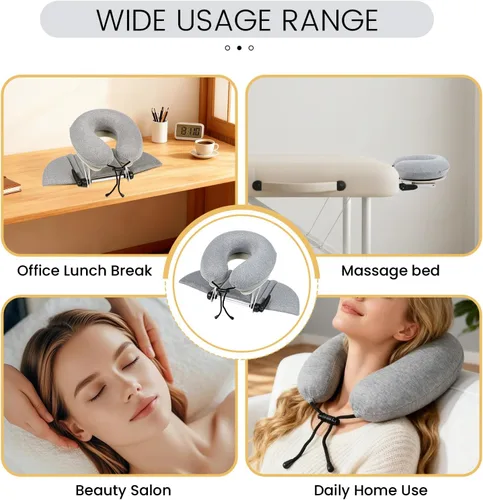 Miniatura 6 de TRENDBOX Mesa de masaje, almohada de espuma viscoelástica, almohada de masaje de espuma viscoelástica multifuncional ajustable para oficina, sueño
