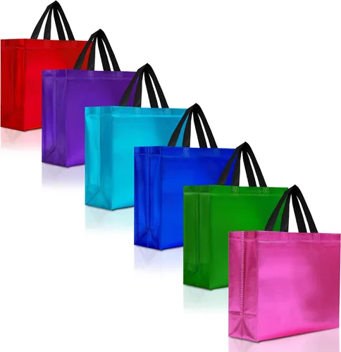 Miniatura 21 de Nush Nush - Bolsas de regalo reutilizables azul aguamarina a granel (azul aguamarina - Tamaño mediano - Juego de 30)