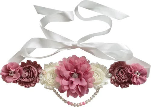 Miniatura 11 de Faja de maternidad de perlas únicas para revelación de género de baby shower