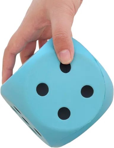 Miniatura 3 de Juguete grande de bola antiestrés de 3.9 pulgadas, dados de espuma de poliuretano, juguetes de mesa para niños, para obtener tus números de la suerte