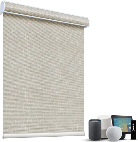 Miniatura 25 de SmartWings Persianas Motorizadas con Sombras para Ventana Control Remoto Funciona con Thread Apple Homekit Z-Wave Alexa 100% Blackout de Doble Cara