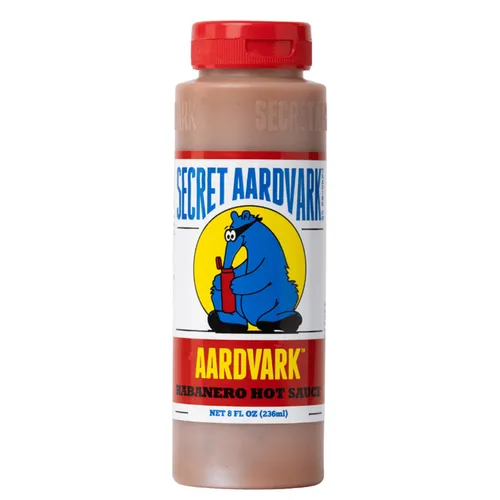 Miniatura 12 de Secret Aardvark Salsa picante Habanero – Pimientos habaneros y tomates asados, salsa picante medianamente especiada, salsa barbacoa, sin OGM, baja