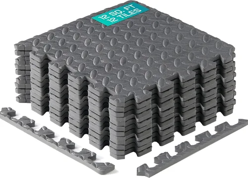 Miniatura 13 de Yes4All Alfombrillas Entrelazadas de EVA, Baldosas de Suelo tipo Rompecabezas, Acolchado de Suelo de Espuma con Borde para Muebles, Espacio