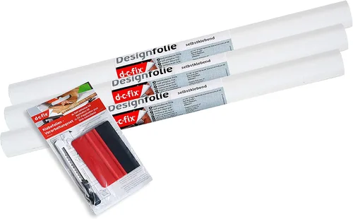 Miniatura 16 de d-c-fix 346-0001-3PK - Película autoadhesiva decorativa, color blanco mate, rollo de 17 x 78 pulgadas, paquete de 3