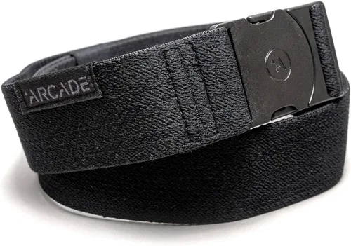 Arcade El original cinturón largo unisex de aventura, correa elástica resistente, hebilla no metálica apta para viajes, cintura de hasta 50 pulgadas
