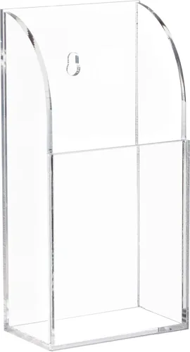 Miniatura 6 de HBlife Organizador de soporte remoto acrílico, soporte de control remoto de TV transparente, soporte de pared para mesita de noche, organizador