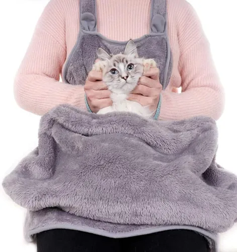 Portador para gatos y mascotas, delantal, chaleco suave, bolsa de transporte para mascotas en el hombro para mascotas, para mascotas, bolsa frontal