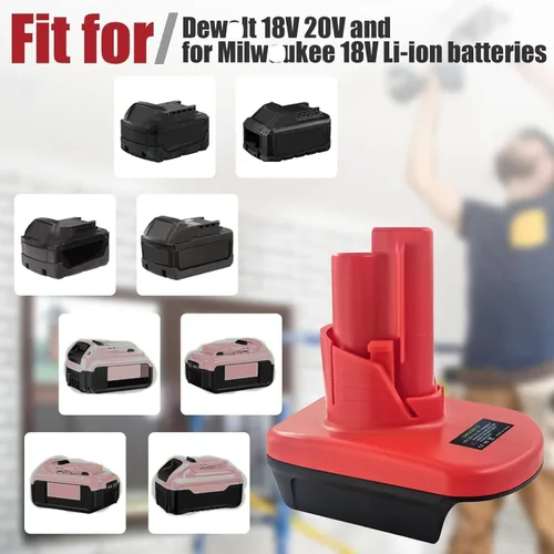 Miniatura 6 de para M18 a para adaptador de batería M12, para convertidor Milwaukee de 18 V a 12 V, convertidor para batería Milwaukee de 18 V a herramientas