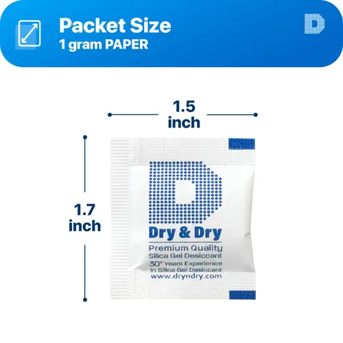 Miniatura 7 de Dry & Dry 0.04 oz [50 paquetes] Paquetes de gel de sílice desecantes, paquetes de sílice - Paquetes de gel de sílice recargable, paquetes