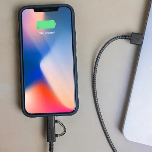 Miniatura 8 de Smartish Cable USB-C/Lightning 17/16/16e/15/14 - Crown Joule - Cable de carga universal de 6 pies con micro USB - Certificado MFi