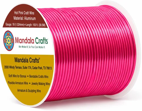 Miniatura 99 de Mandala Crafts - Alambre de aluminio anodizado de 8 calibre para hacer joyas - 9.75 m de alambre flexible negro colorido - Flexible para bonsái