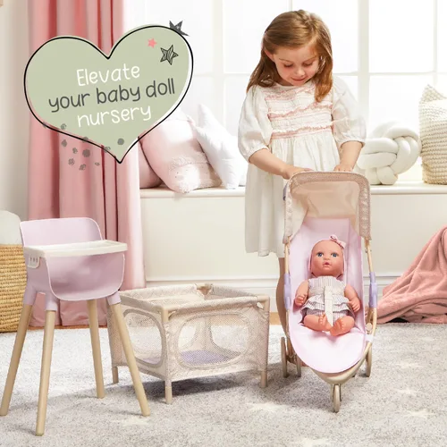 Miniatura 6 de LullaBaby Muñecas gemelas realistas de 14 pulgadas - Tonos de piel claros y ojos azules - Cuerpos suaves y trajes extraíbles - Sombrero, diadema