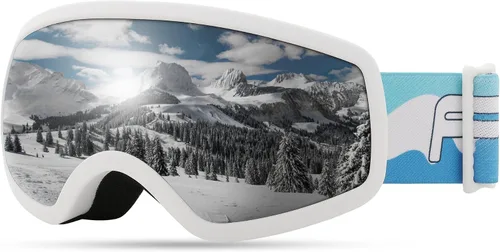 Miniatura 8 de FEISEDY Gafas de esquí para niños, gafas de snowboard para niños y niñas, jóvenes, OTG anti niebla protección UV gafas de nieve B0019