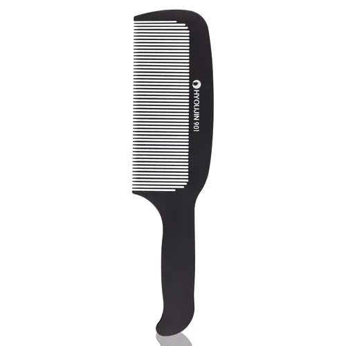HYOUJIN 901 Peine Plano Negro para Cortadora de 230℃ Resistente al Calor, Ideal para Cortes con Maquinilla y Cortes Tipo Cepillo