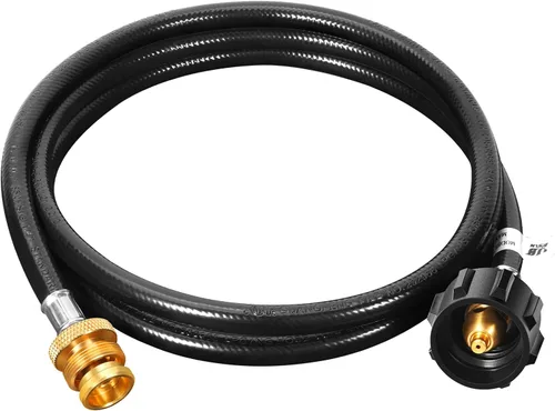 Miniatura 4 de GasSaf Manguera de Propano, Manguera Adaptadora de Propano de 1 libra a 20 libras, Conexión de Tanque de Propano Adecuada para Parrillas Weber Q