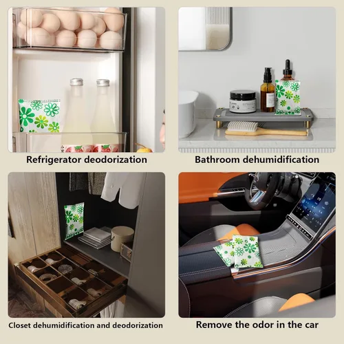 Miniatura 5 de Paquete de 12 absorbentes de olores de carbón activado, desodorante para refrigerador, eliminador de olores para el hogar, mascotas, automóvil, 1.76