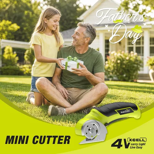 Miniatura 9 de SnapFresh Tijeras Eléctricas Inalámbricas, Cortador de Caja Mini Eléctrico de 4V, Herramienta de Corte de Alfombra y Cartón con Hoja