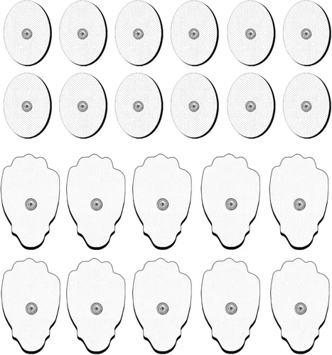SM Electrodos para Unidad TENS, Almohadillas de Repuesto para Parches de Electrodos TENS, 22 Piezas, Múltiples Tamaños, Electrodos para Unidad TENS,