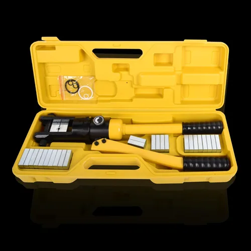 Miniatura 6 de Herramienta de prensado hidráulico 16T 8AWG-600MCM Herramienta de prensado de cables de 0.87 pulgadas Carrera hidráulica Lug Crimper eléctrico