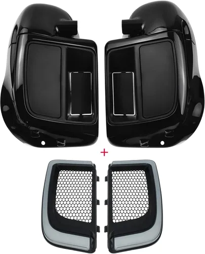 Miniatura 6 de Carenados de Pierna Inferiores Ventilados Guantera con Luces de Señales de Giro LED Compatibles con Harley Touring CVO Street Glide FLHX Road Glide